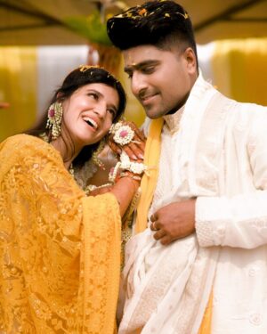 Chitra Shukla Instagram - 💛 Vaibhav Chitra ki haldi 💛
Our #haldiceremony

 #vcwedding #chitrashukla #vaibhavupadhyay #vc 

@realsupercop @chitrashuklaofficial