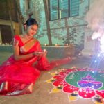 Cookies Swain Instagram - Happy Diwali to all 🙏💕 Rangoli by me - @cookies_swain P.c - @sweta___swain 😘
