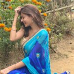Cookies Swain Instagram – “The Marigold is a reminder that life is beautiful, even in its darkest moments.” 

Saree – My bestie @__rituparna__98 💙
P.c – @pratima.dolly30 😘