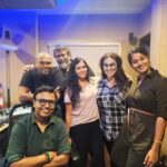 D. Imman Instagram - Glad to record Singers Sunithasarathy and Christopher Stanley for characters introduction song under Actor/Director Parthiban’s next directorial venture! Elated to share this pic alongside Keerthana Parthiepan Akkineni and Brigida Saga. Lyric by Radhakrishnan Parthiban! A #DImmanMusical Praise God! @radhakrishnan_parthiban @keerthanaparthiepan @brigida_saga @sunithasarathy @singerchristopherstanley