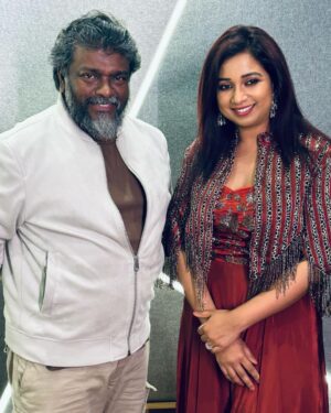 D. Imman Instagram - Glad to rope in Dear Friend,sis @shreyaghoshal for Director/Actor Parthiban’s next directorial venture!
Always magical recording your voice! God be with you and your family!
Can’t wait to share the song with you all!
Lyric by Radhakrishnan Parthiban!
A #DImmanMusical

Praise God!

@radhakrishnan_parthiban @shreyaghoshal @keerthanaparthiepan @akira_productions_