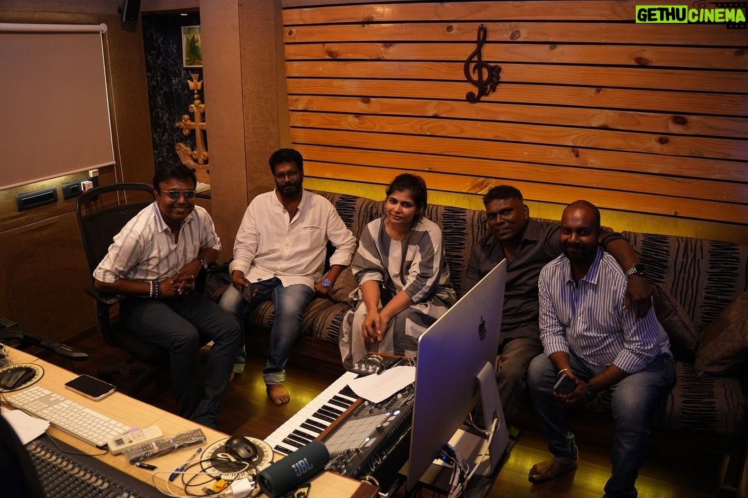 D. Imman Instagram - Glad to record the multi faceted @Chinmayi for Vaibhav,Athulya Ravi starrer flick under Duo Directors Vikram Rajeshwar-Arun Keshav! A BTG Universal Production! Produced by Bobby Balachandran! Lyric by Karunakaran! A #DImmanMusical Praise God! @vikram.rajeshwar #ArunKeshav @btguniversalofficial @manojbeno @athulyaofficial