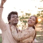 Deepika Venkatachalam Instagram - #Weddinglookbook Rajasthani themed sangeeth Night! (2/3) ✨ When we were deciding on the Sangeeth outfit we wanted two things- Sophistication and bling. We wanted an outfit that spoke RVP & Deeps and at the same time made us try something unique than our usual style. That’s when @stylingbysamiha set the mood board to neutral colours like beige and sequin combinations. 😍 Our stylist suggested me a flared gown with sequin and net combinations that gave a doll-like look and easy for me to move and dance around without feeling the weight of the dress. And for Raja, we wanted our outfits to match and be coordinated with the theme too. We were looking for a lot of options for him and finally decided to go for a kurta and straight pant set. Samiha suggested going for the same sequin fabric as my outfit to match the bling and she incorporated a very smart idea in his outfit. 💡 @mayon_by_subhathracouture came in and gave life to Samiha’s idea in the most beautiful way possible. They suggested us a lot of design options and we finally decided to go for this. It was a sequin-layered kurta with alternative heights. Yes!!! The 1st layer of the kurta had a longer piece and the 2nd layer with a shorter piece giving the illusion of a long kurta. It is also removable so that he can style the piece in different ways for different occasions with two lengths. From the moment the outfit was ready and we had our last trial, we couldn’t contain our excitement about wearing it on a special day. And when the day came, I was in my cute gown and he in his kurta set was ready to take on the day with fun and laughter. 🥹🧿 Thanks to our stylist & designer for making us feel like the Indian Barbie and Ken in our outfits on our Sangeeth. Hehe. ( You guys agree right ? ) 🙈 There are a lot of fun, emotional and laughter riot moments from our sangeeth and we can’t wait to share it all with you guys. Coming soon!!!! 🫶🏼 . . 📸 @sakshi.ramakrishnan 📹 @wevaphotography Decor @vizhamedai Outfits @mayon_by_subhathracouture Styling @stylingbysamiha Makeup @snehamnj | @makeupbyyesu . #RnD #RnDwedding