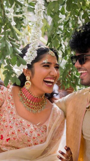 Deepika Venkatachalam Instagram - A beginning of love, laughter, and forever!!💍🤍

On a magical day, surrounded by our loved ones, we embarked on a lifetime of love and commitment. With every passing moment, the air was filled with mixed emotions and laughter. 

And today, the time has come for you all to watch our memorable day, where the story unfolds and memories are etched forever. Don’t miss out on the love, laughter, and cherished moments that will forever hold a special place in our hearts. 

The full film is up on RVP’s YouTube channel. See you guys on the comment section. Go, hurryyyy up!! 😍
.
🎥 @photonimage_by_daran 
Styling @artra1210 
Makeup and hair @kabooki_mua 
Outfit : @fiorebymalar_ | @muhurth.brand 
Blouse @d.sign.d 
Jewellery: @rimliboutique | @vriksham 
Decor @tharunam.in 
.
#RnD #RnDwedding #keralabasedEngagement