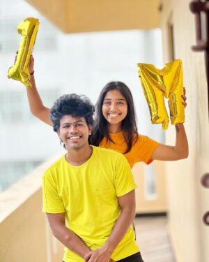 Deepika Venkatachalam Instagram - A new milestone unlocked! :’) 🧿

A million hearts on YOUTUBE. An expression of love for 7 years of dedication and effort!!

7 years ago, I watched you from afar as a fellow content creator and was inspired by your hard work and growth. In the last 2 years, our friendship grew, and when the door opened to a lot of heartfelt conversations, I came to know about your journey from scratch. I know there were a lot of failures and hurdles all along the way, and there were a lot of trials & errors before hitting this milestone. After knowing every tiny part of your journey, the next day when I saw you in our Kanna uniform, I knew in my heart that you deserved every ounce of success that came your way. You had earned it through sheer perseverance and dedication. 🫶🏼

We always tend to forget the stereotypes men face, amidst fighting to break the chain girls hold. But you broke every possible stereotype in your journey as an actor/ content creator right from height to skin tone to physique, and stood out with your hard work and efforts, remaining the same guy next door you've always been. ❤️

But beyond the spotlight and camera, I saw you as a man with a heart of gold. I've never seen you solely focus on your own success. You always rope in your friends in whatever you do and wholeheartedly want them to succeed and reach heights, too. This selflessness is rare, and this shows what an amazing human being you are!! :’) 

On this occasion, I want to thank you for being an inspiration, not just for me but for many aspiring creators. Your journey is a reminder that with hard work, dedication, efforts and creativity, dreams do come true.

Cheers to you, my best friend, my inspiration, my husband, for working hard each day and for spending 7 incredible years making dreams into reality!🥂

Love,
Un Deepsuuu ❤️