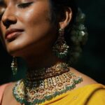 Deepika Venkatachalam Instagram – “Straight outta magazine!” 🙈

Elegant Jewellery that indeed spoke grace & charm! Ft. @konikajewellery ✨

When I draped this lehenga set for KKK and styled it for Abi, I in fact began wondering how would D carry this outfit if given a choice. Next minute I knew I’d wear it for a special occasion and what better than #RnD Thala Diwali? 🫶🏼

The outfit radiated both traditional and modern touch with pastel colours and temple borders in the skirt and blouse. To elevate the traditional side of the outfit, we decided to go for a heritage jewellery. 

That’s when we came across this grand heritage chocker and a matching jumkha from @konikajewellery 💫 It is surely a kind of jewellery that attracts everyone’s eyes and difficult to not have it. 

Deeiii bride-to-be take notes daaw, if you’re looking for a jewel set that gives you a classy bride look, then this is it. Gold,  kundans, with white & pink stone easily gives you a royal look in a giffy! ❤️

To complete the look, we went for a subtle makeup with a sleek hair bun, malli poo, kutty pottu and of course my forehead kungumam. Orey the penmai feels hehe🙈

How much will you guys rate this look? 💭
.
📸 @mukesh__dm Outfit : @aneeqaofficial styled by @artra_styling jewellery @konikajewellery 
.
#deepika #D #DiwaliwithD #jewelry #jewellerystyling