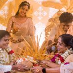 Deepika Venkatachalam Instagram – #Weddinglookbook A kerala themed – Engagement 💕 (2/5)

The moment we decided to have our Engagement depicting Kerala, we were sure to have our outfits reflecting their culture in a unique way that would speak D & RVP. 
Stylist pavi @artra1210 to our rescue and she quickly narrowed down to the mood boards of Ravivarman paintings.

That was it! 

The next morning we found ourselves at @nallisilksarees since it is an emotion in Chennai, a brand that is known for hand woven silks with the authenticity and quality. 
I think all of us would have brought something from Nalli during our childhood. La ? 🥹

Shopping for fabrics was so joyful & in no time our eyes fell on a pure hand-woven brocade silk fabric. I turned towards for her approval and she came up with something so thoughtful. She said we can use this same fabric for my lehenga and Raja’s jacket. 🫶🏼 I fell for it! ❤️

Next up was scouting a fabric for my top and we found a beautiful pink! 

Our forever favourite @fiorebymalar_  worked along with our Pavi for days together for this outfit that I dreamt myself in everyday until the big day. It was a sure head turner for me as well when I had the first look at the whole outfit. Don’t you feel the same? 🥰 

While Raja wanted his outfit to be subtle & minimal we went on shop a nice Kurta set from @myntra and paired it along with the jacket designed by Pavi (@artra1210 ) and made by Malar akka. ( @fiorebymalar_ )

My jewellery from @rimliboutique and Raja’s shoes from @lifestylestores added some more charm to the whole ensemble!! 

The whole outfit planning went on for days before it became a reality and we cannot be more proud about our stylist & designer for giving us these fairytale kinda looks 🤍

More to come from our close to heart happy Kerala themed engagement that showered white and enormous love!🤍🫶🏼
.

📸 @photonimage_by_daran 
Decor @tharunam.in 
Makeup & hair : @kabooki_mua 
.

[ Check the YT link ( in my bio) to watch the engagement film ]
.
#RnD #RnDwedding