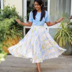 Deepika Venkatachalam Instagram – One of Deepu’s personal favourite outfit that was such a well fit into Abi’s wardrobe! Ft @thehazelavenue 💙

I absolutely loved this outfit so much at first sight itself. 
I somehow love this powder blue colour off late and been adding more outfits in this shade. 

A solid round neck top with comfortable sleeves! 
Paired it with a multi shaded pleated skirt, just to totally look like an ice cream in real. 🍦😂 

I’ve been feeling like I’m really in school wearing this outfit and it definitely had to take a place into Abi’s wardrobe collection. 

Any guesses as to where I wore this dress in #kanakaanumkaalangal ? 💭.
.
📸 @arunsmagy 
.
#deepika #abi #kanakaanumkaalangal #stylewithdeepu #chennaiblogger #chennaiinfluencer #pleatedskirt #styling