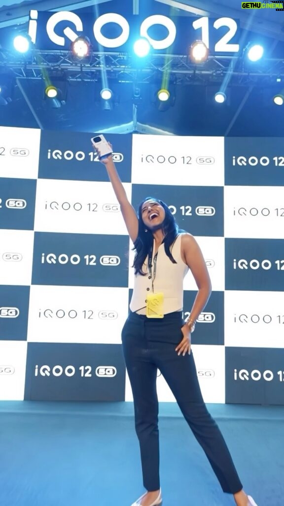 Deepika Venkatachalam Instagram - “Legendary in every way” 🔥 Had the opportunity to attend the biggest launch in India so far, the #iQOO12 @iqooind 🤩 I was so excited to be a part of it and was astonished just by being there and experiencing each moment. #BeTheGOAT #AmazonSpecials