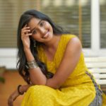 Deepika Venkatachalam Instagram - #DiwaliwithD (3/10)💛 Imagine wearing an outfit and feeling like a main character of a GVM movie in an instant! One such outfit is this yellow kurta set from @vastara_thelabel 💛✨ Everything about this outfit is just perfect from the smart V neck detailing to the hand woven buttas in the trousers. And the best part is the slits with cute tassels on both the side. Aaaaahhh!! 😍 ( swipe left to have a look. I’m double sure you’ll fall in love) This Kurta set reminded me of Nithya from NEPV and kept the styling in the same vibe with smoky eye makeup, jumkhas, stack of bangles and yesss the iconic nose pin 🙈 Trust me this will be a comfortable outfit to laze around after having a heavy lunch and visit friends in the evening. Your D personally love the whole look so much, but does my #instafam approve this look?💭 . 📸 @mukesh__dm 📍 @themayflowerchennai . #deepika #DiwaliwithD #chennaiinfluencer