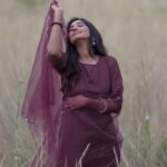 Deepika Venkatachalam Instagram - #DiwaliwithD (2/10) ✨ An outfit that speaks "D" in every possible way. A wine colored uppada silk kurta set with a matching silk organza dupatta with aari pearl hand works done in the borders of the duppata makes it extra elegant. If you don't prefer wearing sarees, this set is a perfect choice for morning Pooja. 🪔You can even stay in this suit for the whole day and it's very comfortable to have fun and run around the whole day. This set is priced around 2.7k, and it is totally worth it for this festive season. You can reuse it for n number of occasions and look pretty easily. We opted to style this super cute set with oxidized bangle and earrings. I loved how the whole look came together so well effortlessly, and your D is extra proud of how the makeup turned out perfectly, coz naanae pannaen. Hehehe😁 . ‘Simple yet elegant look’ ..What say? 💭 . . 📸 @mukesh__dm #deepika #DiwaliwithD
