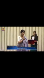 Denisha Ghumra Instagram - A YEAR TO THIS DAY! A once in a lifetime kind of a moment. Yes it was hardwork but i was lucky and blessed to live this moment so early in my career. @abhishekshah29 Sir, we have thanked you so many times and will keep thanking you time and again for it will never be enough, for creating this history and making us a part of it. May you keep creating them🎉💫❤️ . . To my parents, my loved ones and the team.. Cheers and thank you 💫❤️ . . 23-12-2019💫 . . . #NATIONAAWARD2019 #hellarothefilm #hellaro #rajatkamal #specialjuryaward