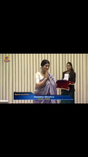 Denisha Ghumra Instagram - A YEAR TO THIS DAY! 
A once in a lifetime kind of a moment. 
Yes it was hardwork but i was lucky and blessed to live this moment so early in my career. 
@abhishekshah29 
Sir, we have thanked you so many times and will keep thanking you time and again for it will never be enough, for creating this history and making us a part of it. 
May you keep creating them🎉💫❤️
.
.
To my parents, my loved ones and the team.. 
Cheers and thank you 💫❤️
.
.
23-12-2019💫
.
.
.
#NATIONAAWARD2019
#hellarothefilm  #hellaro
#rajatkamal #specialjuryaward