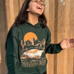 Deshna Dugad Instagram - 24/7 chaosss 😂😂🤣🥲 Pc - my mom ❤️ ( she clicks my most random photos ) Hoodie - @wakai.fashion . . #deshna #deshnadugad