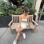 Dhanashree Verma Instagram – As sweet as Butterscotch in the streets of NYC 🧈✨🫧 New York City