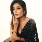 Dhanashree Verma Instagram - I'll stop wearing black when they make a darker colour ✨🖤✨ Make-up - @preetydhillon_mua Styled by- @anshikaav Jewellery - @orrajewellery Wearing- @kalkifashion