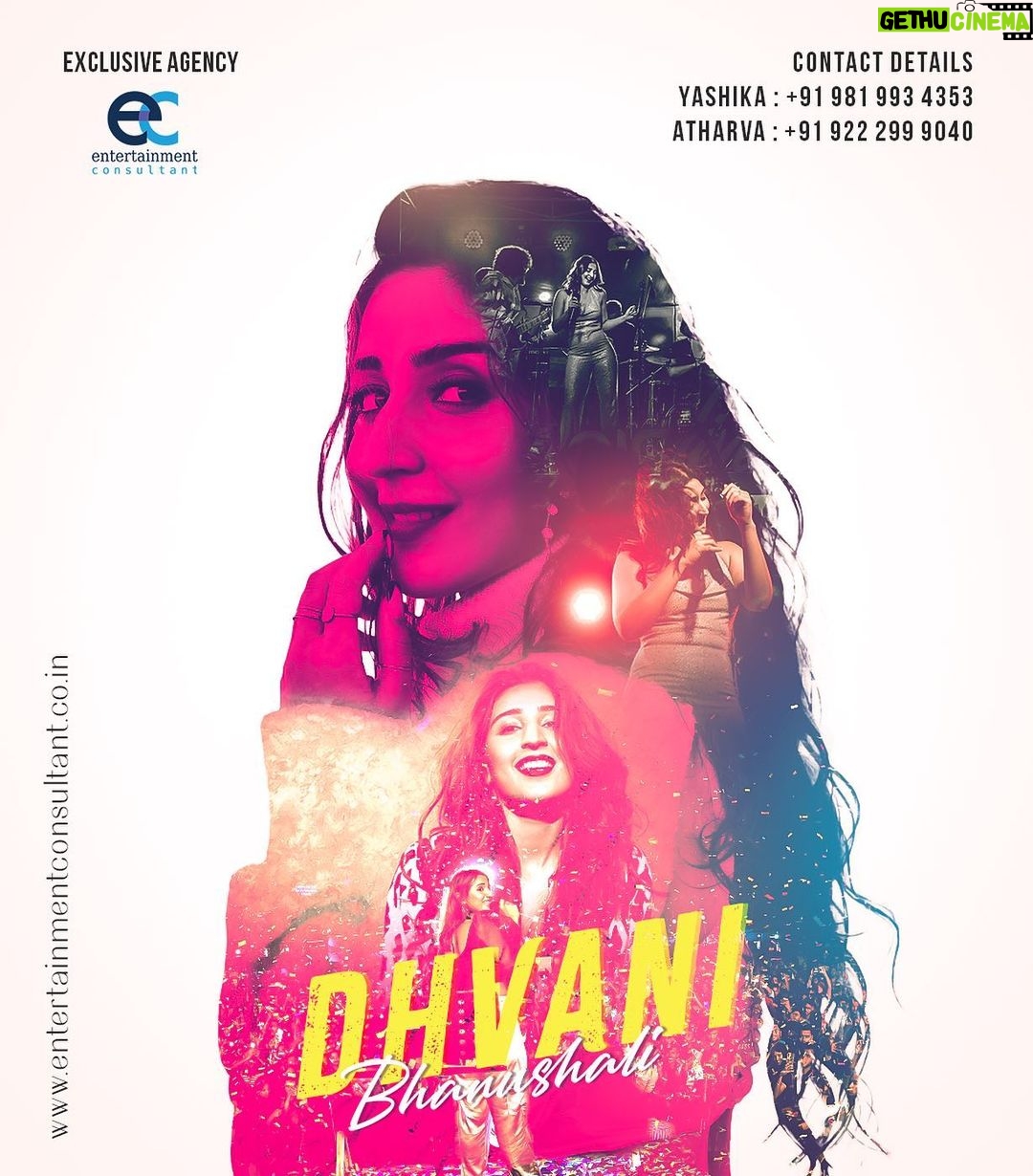Dhvani Bhanushali Instagram - Presenting the youngest Indian pop sensation to have set the record of the fastest 1 billion streams. She is all set to buzz everyone up with a new start! Get ready to welcome @dhvanibhanushali22 for the exciting new journey exclusively with @entertainmentconsultant For Bookings Email : yashika@entertainmentconsultant.co.in Contact Number : Yashika +91 98199 34353 Atharva +91 92229 99040 #dhvanibhanushali #entertainmentconsultant #exclusivebookings #popsensation #live #events #livemusic #artist #newartist #artistroster