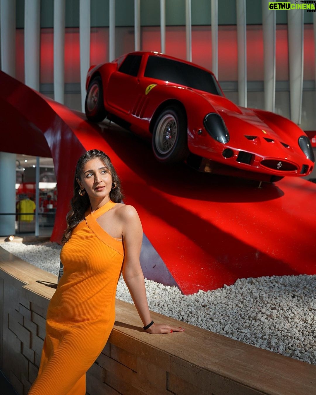 Dhvani Bhanushali Instagram - Felt the adrenaline rush @ferrariworldyasisland and had the best experience ever! ✨ Stay tuned to see my other experiences at @yasisland @visitabudhabi #ferrariworld #visitabudhabi #yasisland