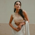 Diipa Khosla Instagram - So in love with this pearl sari by my dearest @siddartha_tytler that I wore for Day 1 of our Diwali Pop up 🤍 London, United Kingdom