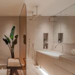 Diipa Khosla Instagram - Episode number 3 of our house renovation is live on YouTube - come and discover our & Dua’s Bedroom 🏡🤎 Project realised by “Gabriela Soleille Studio“ @Gabriela.puig.soleille Architect collaborator: Carole Martinod @carole.inraw Creative Director: Mirko Musmeci @mirko.musmeci Shot by @tibods Door Veneer: Alpi @alpi_wood in Datuk Ebony Door Fixtures & Handles: Formani @formani From the NOUR series by Edward van Vliet in PVD satin gold Wall Paint: Detale @detalecph in KC14 Lights: Viabizzuno @viabizzunoprrogettiamolaluce Master Bedroom: RP Roy parete Master Bathroom: LI Linee, ri Royal inccasso Mattress: Hypnia @hypniauk “Wellness Supreme Mattress” Bench: Srelle @srelle_studio “Library Bench Darkened” Carpet: Splendour Living @splendourliving Dua’s Room Wallpaper: Custom by Work & Sea @workandsea Bed and Chest of Drawers: Stokke @stokkebaby Chair and Pouffe: Ferm LIVING @fermliving Lights: Viabizzuno @viabizzunoprrogettiamolaluce Dua’s Room: NP N55 parete con braccio Carpet: Splendour Living @splendourliving