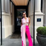 Diipa Khosla Instagram - A veeeeerry pink evening for @barbiethemovie in London!🎀 Living my childhood dreams 💖💖💖 Thank you for having me @warnerbrosuk Wearing @nue_studio top & @davidkomalondon pants Pink diamonds by @nourbyjahan Shoes by @renecaovilla Glam by @charlottetilbury Hair by @joekelllz
