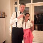 Diipa Khosla Instagram - Leaving Amsterdam to head to Bombay tomorrow. Gonna miss these evenings in the dam with our nearest and dearests 💗💗 Current favourite necklace @matarastudio Amsterdam, Netherlands