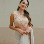 Diipa Khosla Instagram - So in love with this pearl sari by my dearest @siddartha_tytler that I wore for Day 1 of our Diwali Pop up 🤍 London, United Kingdom