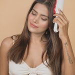 Dimpi Sanghvi Instagram - Healthy Scalp = healthy hai Get your hair ready for this summer heat with Pro touch hair growth combo. It consists of 🖤 Protouch LED Hair Growth Therapy Comb - is a cordless comb with red & blue LED lights that promotes healthy hair & scalp through improved blood circulation. It helps to boost collagen & targets dandruff bacteria. 🖤 Biotin & collagen hair growth drops - which boost hair growth & prevents further hair loss. It is ultra concentrated with 6 hair growth actives. The combo is clinically proven & shows upto 67% reduction in hair fall 92% increase in hair growth. So now beat the heat with protouch! 💥 #Ad #protouchofficial  @protouchofficial @mynykaa #dimpisanghvi #mumbaibeautyinfluencer