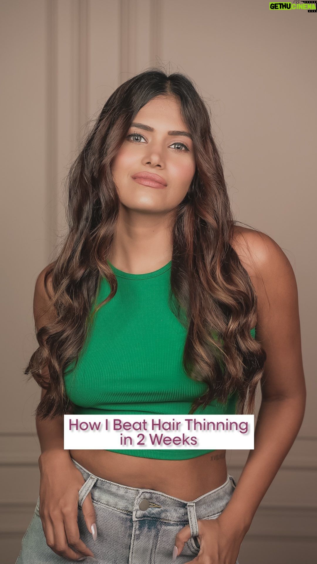 Dimpi Sanghvi Instagram - I battled hair thinning, but this new launch by @lovebeautyandplanet_in has been a game changer ๐ Iโve been using the Curry Leaves & Vegan Biotin Hair Growth Scalp Serum and incredibly, within a mere two weeks, I saw remarkable results. This magic serum, infused with curry leaf extracts, 100% vegan biotin, and Anagain, has reduced hair thinning & boosted new hair growth. Iโm definitely making this a part of my haircare routine & I suggest you check it out too!๐ #AD #LoveBeautyAndPlanet #HairGrowth #HairFallSolution #AntiHairFall #ThickerHair #HairGrowth #DimpiSanghvi