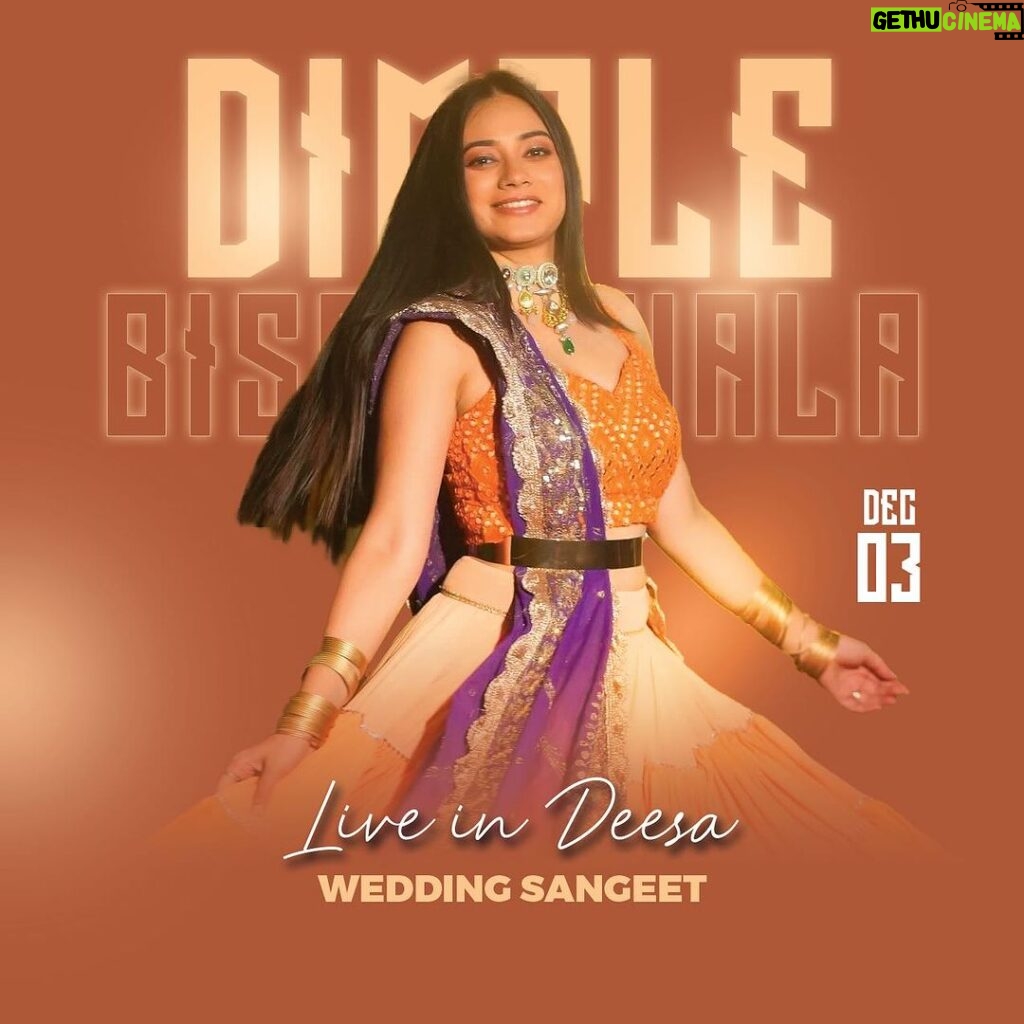 Dimple Biscuitwala Instagram - Ready for a wedding sangeet💥🎊 Poster by @nest.design.studio #deesatonight #sangeetnight #dimplebiscuitwalalive #showtime