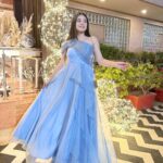 Dimple Biscuitwala Instagram – Elegance in Powder Blue🩵
Beautiful gown by @roset.96 
.
#weddingseason #outfitgoals #powderbluegown #sangeetnight #dimplebiscuitwala