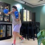 Divya Agarwal Instagram – And the Europe trip was such a beautiful trip … I ate ate and only ate everything unhealthy!! 
But for me the best way to lose fat Is MMA!
It makes me stronger and I enjoy it thoroughly!
Also it’s fun working with my coach @nitesh.y sir