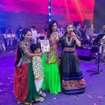 Divya Agarwal Instagram - The most special moments this Navratri has been going to the biggest gatherings in mumbai and the vibe and energy was felt in the soul Jai ambe maa Also met these gorgeous and talented legendary garba queen @falgunipathak12 @showglitznavratri And then I met a divine beautiful singer all the way from Ahmedabad ❤️ @geetabenrabariofficial at @chogada_re_navratri Outfit @rezachirag Neckpiece @sakkshamsilver Earrings @anthajewels