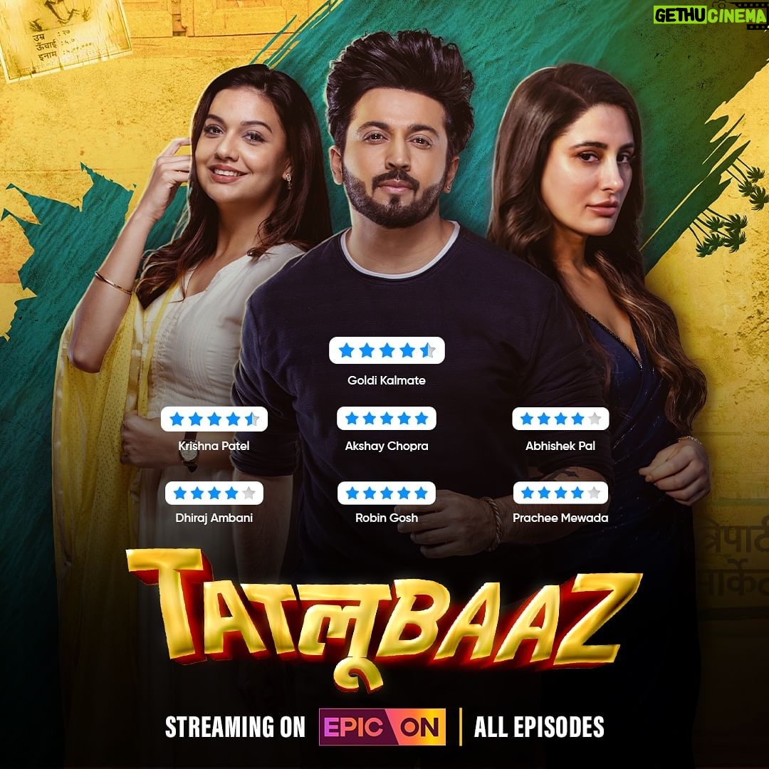 Divya Agarwal Instagram - Mischief that earns five-star reviews! Tatlubaaz is delivering entertainment at its best. Cheers to our viewers for the glowing reviews! @theepicon @aditya_pittie @sourjyamohanty @rainanjali @fatema.contractor @tatlubaaz_the_show @apittie @dheerajdhoopar @nargisfakhri @divyaagarwal_official @thegagananand @zeishanquadri83 @karishmamodi23 @aakashdeeparora @imvaquarshaikh @baljitsinghchaddha @tanveendugal @avnitchadha @kuljitchadha @9pm.films @vibhukashyap @amandixit41 @in10medianetwork #epicon #tatlubaaz #conhaitatlubaaz #dheerajdhoopar #divyaagarwal #nargisfakhri #reviews #audiencelove #audiencereview #streamingnow