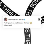 Divya Agarwal Instagram - Instagram threads, can we have golden badges for verification 😂