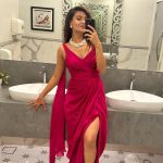 Divya Agarwal Instagram - I was secretly enjoying my outfit in the bathroom! Who does that ?? Outfit @mandirawirkhq Styled by @stylingbyvictor @sohail__mughal___ Assisted by @styleby_antara Makeup @dishisanghvii