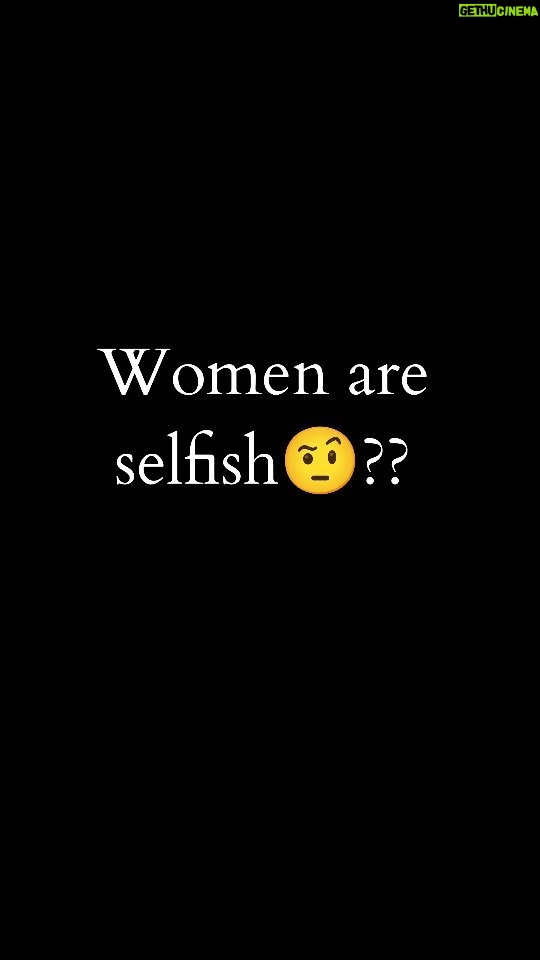 Divya Agarwal Instagram - Women are selfish🤨 ?