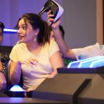 Divya Agarwal Instagram - Unleashing her inner kid at Timezone – because growing up is overrated! @divyaagarwal_official #games #zonemeinhoon #inthezone #play #fun