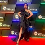 Divya Agarwal Instagram - She remembered who she was and the game changed🖤 What a night with @zee5global @zee5 Styled by @stylingbyvictor @sohail__mughal___ Outfit @datetheramp Assisted by @styleby_antara @janvijain123 Makeup @dishisanghvii Hair @faces_by_sarahh