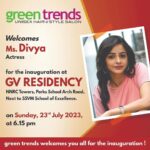 Divya Ganesh Instagram - Green trends franchise salon is opening its doors for you tomorrow at GV residency near perks school arch, Coimbatore at 6:15pm on 23/07/2023. I'm happy to inaugurate the outlet. Excited to meet you all there tomorrow!! Don't miss the grand opening.. See you all soon!! @greentrends_gandhipuram