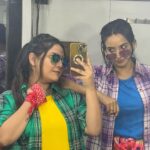 Divya Ganesh Instagram - We definitely enjoyed dancing for y’all! But created hell lot of memories and some super crazy stories while practising for this performance! I mean super crazy🤫🤭 @divya_ganesh_official @tamil_rithika right?😝