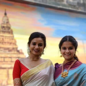 Divya Ganesh Instagram - There will be certain people in life whom you meet or talk rarely.. but they will also be the person who knows you well.. who knows your darkest sides.. and will stand for you many a times.. one such blessing is this baby girl @divya_ganesan_official .. thank you for always taking my side... 💞💞💞