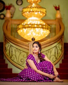 Divya Vadthya Instagram - The light is coming to give back everything the darkness stole Happy Diwali 🪔 to you and your family ! 👗 @fleecee_couture Styled by @aishwaryaa_goud ❤️ Mua: @sreedhasmakeup