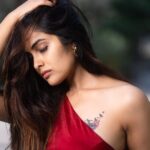 Divya Vadthya Instagram - At peace ☮️ ♥️ To see you with my eyes closed is the best feeling ever ❤️ 👗 @navya.marouthu 📸 @rollingcaptures