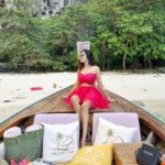 Divya Vadthya Instagram - The last day of 2022 , The day where i spent my time in the islands and the sea The hospitality was amazing @railayecotour And the tasty food in the island was extraordinary… Would love to do the same again soon Thankyou @railayecotour for making my last day memorable ❤️ 👗 @jahnavivarmalabel 😍 #latepost #my2022 #traveller