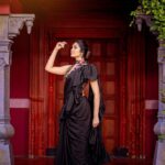 Divya Vadthya Instagram - 🖤 my love for black 🖤 👗 @fleecee_couture Styled by @aishwaryaa_goud ❤️