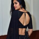 Divya Vadthya Instagram - Ee addalu entoo nannu neelo dachesiii, Neee nannu naaku choopistunnai 🖤 Styled by @devaras92 👗@shilpacouture @silvermile_silverjewellery