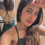 Divya Vadthya Instagram - Enjoying my holiday like 💚🖤 👗 @jahnavivarmalabel #divi #divivadthya#divinunchi #bhuvidaka