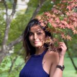 Divya Vadthya Instagram - 💙 create your own butterflies 🦋💙 👗 @srinisdesignerstudio #divi #divivadthya #divinunchi #blue #butterfly #happy #friday #weekend