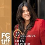Ekta Kapoor Instagram - We grill @ektarkapoor with 60 seconds of rapid-fire questions. @missusdesai trails the team of 'Thank You For Coming' during their gala premiere at #TIFF2023. This exclusive episode drops on 25th September, Monday at 8pm. Stay Tuned! FC at TIFF in association with: Audio Partner: @jblindia Travel Partner: @AirCanada #FCatTIFF2023 #FCatTIFF #JBLIndia #AirCanada @tiff_net